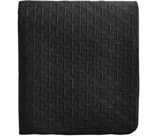 Ted Baker T Quilted Black Throw